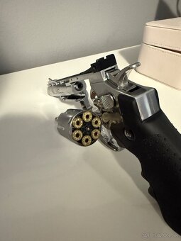 Airsoft Revolver Dan Wesson 4" Silver MB-S GNB CO2 6mm - 5