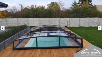 Zastrešenie bazéna, bazénu,370 x 640 x 80 cm - SYSTEM COVERS - 5