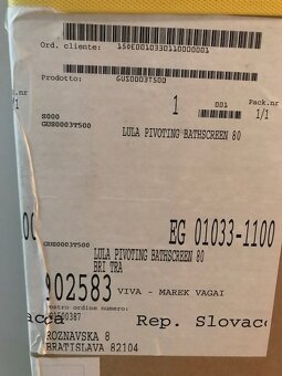 Lula Vanova zastena 800 mm z cireho skla. Nerozbalena - 5