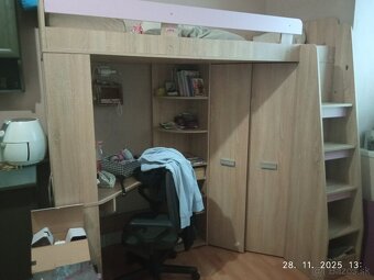 Multifunkčná posteľ- písací stôl a šatník v jednom - 5