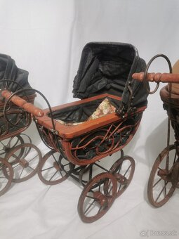 Starožitný kočík, kočík pre bábiky - 5