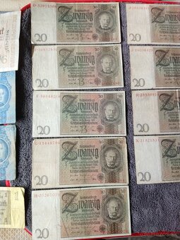Soubor 20 bankovek říšských Marek z oběhu - 5