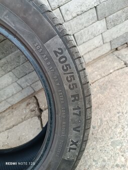 Predám letné CONTINENTAL 205/55 R17 - 5