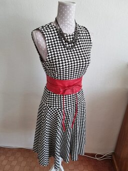 čierno biele elastické šaty Ralph Lauren veľ.S - 5