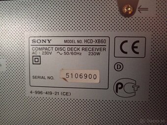 Hifi veža Sony 2x120W - 5