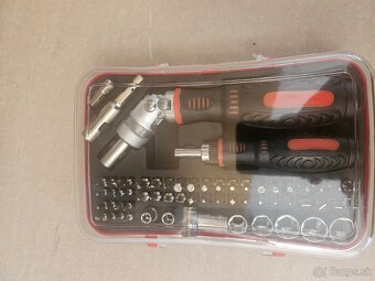 Skrutkovač sada – račňový, imbusový, plochý, krížový a torx, - 5