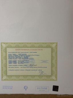 Andy Warhol "Mickey Mouse " Limitovaná edícia_Certifikát - 5