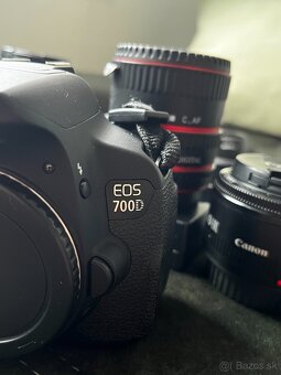 Canon EOS 700D + 3 objektívy + príslušenstvo - 5