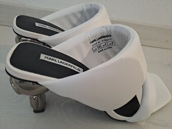 Šlapky Karl Lagerfeld bielej - 5