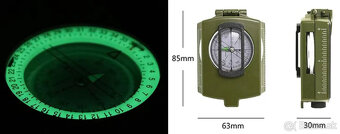 Predám vojenský kovový kompas - 5