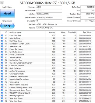 Seagate archive HDD - 8TB - 5