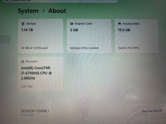 MSI MS16J6 - INTEL i7, 16GB RAM, 256GB SSD, NVIDIA GTX - 5