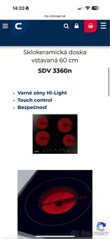 Sklokeramická varná doska Concept - 5