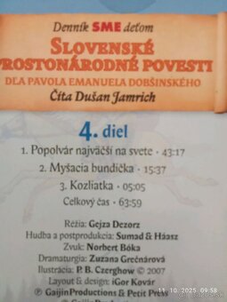 Predám - 5 CD - Slovenské prostonárodné povesti - 5