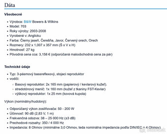 Bowers & Wilkins 703 - 5