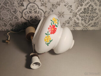 Retro luster s mliečnym sklom - 5