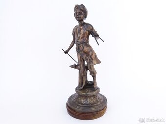 Bronzová Socha - Kováč - sign. Rancoulet - 5