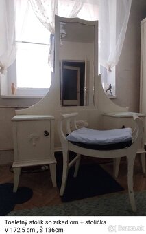 Starožitnostá spálňová zostava biela - 5