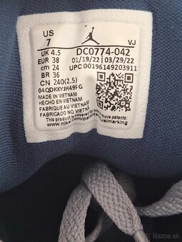 Jordan 1 Low Stealth French Blue Tenisky - 5