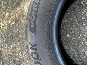 2x LETNÉ 205/60 R16 Hankook VENTUS Prime 4 r.2023 6mm - 5