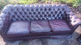 Kožená sedacia súprava 3+2+1 -CHESTERFIELD - 5