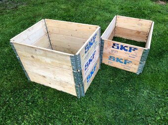 Paletové ohrádky, drevené vyvýšené záhony - 5