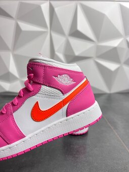Nike Air Jordan 1 Mid Pinksicle Safety Orange - 5