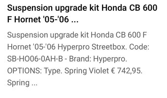 Predám sadu HYPERPRO StreetBox na HONDA CB600F 05-06 - 5