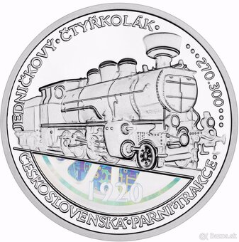 Strieborné mince Československý štvorkolka - 5