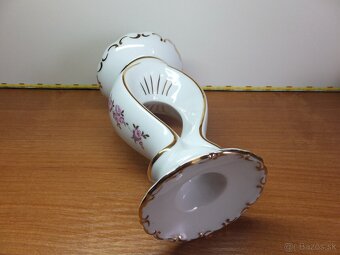 Luxusní porcelánový krásný svícen MZ Stará Role. - 5