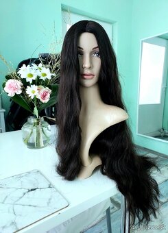 Extra dlhá čierna parochňa - 5