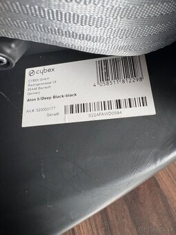 Vajíčko CYBEX Aton 5 deep black - 5