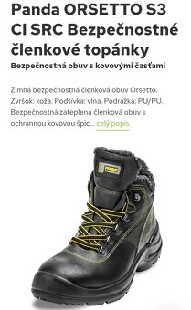 Pracovné topánky Safety Panda veľ.43/9 - 5