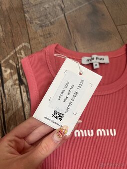 Miu Miu top ružové - 5