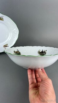 Obedová súprava, NOVÁ, poľovnícky porcelán - 5