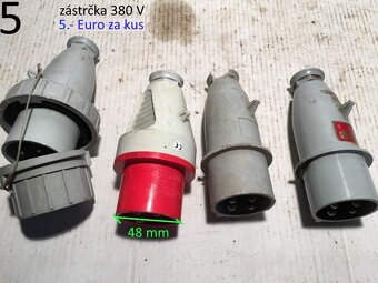 Zásuvky a zástrčky 380 V - 5