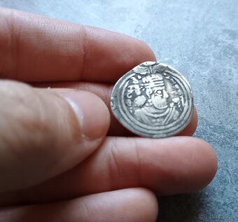 Strieborná minca perzská sásanovská 1/2 drachma - 5