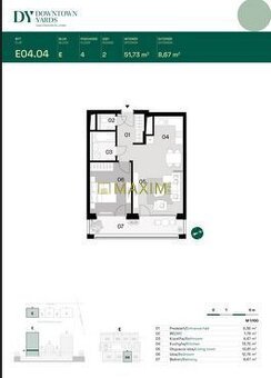 Vo výstavbe  - V projekte DownTown Yards 2 izbový byt s gará - 5