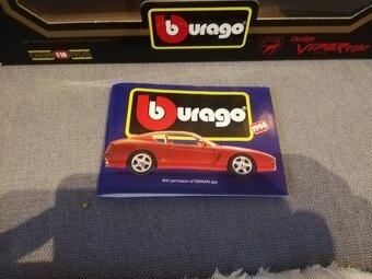 1:18 DODGE Viper RT10 1992 Bburago krabica+katalog - 5