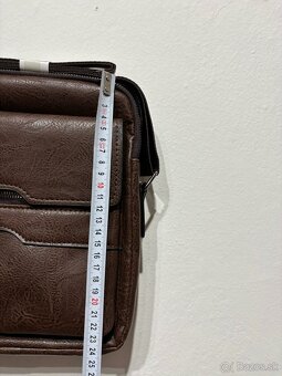 pánska kožená taška na plece-nová - 5
