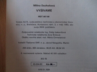 Milina Duchoňová Vyšívame,r.1983 - 5