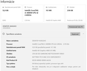 Predám notebook Lenovo L540, Win 10 Pro, Office 2016 - 5