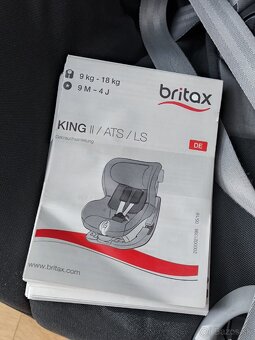 Predám autosedačku značky Britax römer King 2 9KG - 18KG - 5