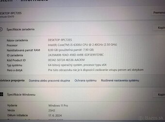 Notebook Dell Latitude E5470 / i5 / 8GB RAM / 256GB SSD - 5