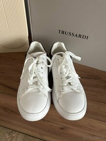 Biele tenisky Trussardi - 5