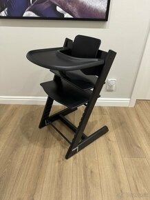 stokke detská stolička set čierny plus tácka - 5