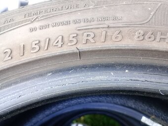 215/45 R16 letné pneumatiky Dunlop - 5