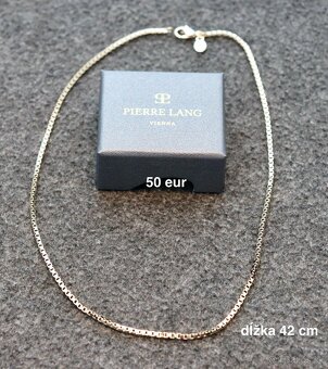 PIERRE LANG - retiazka s príveskom, náušnice, presteň - 5