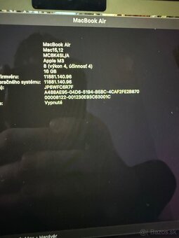 Macbook Air M3 13" 2024 | 16GB ram, 256gb, 20 cyklov - 5