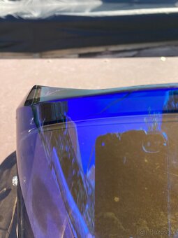 Plexi na prilbu KYT R2R blue - 5